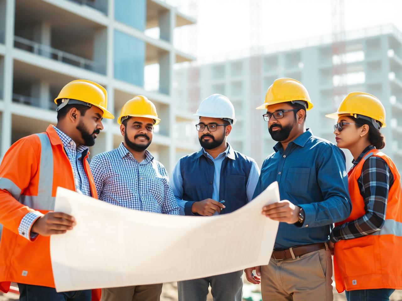 Skyline Infra construction team